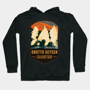 Grotto Geyser Yellowstone National Park Hoodie